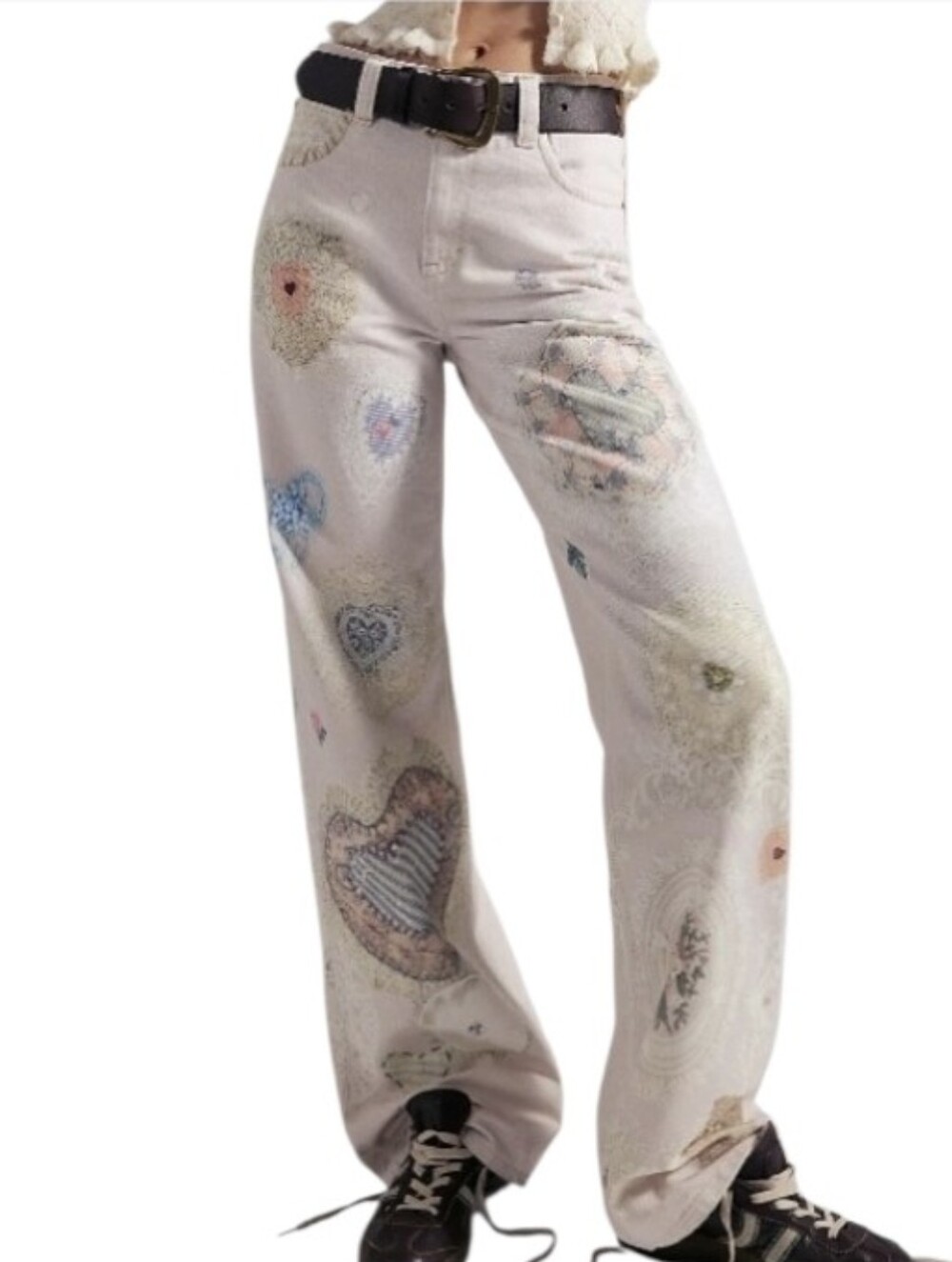 Free People We The Free Tinsley Printed Jeans Size 28 NWT